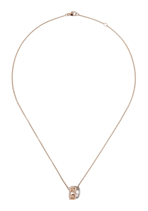De Beers Jewellers 18kt rose gold Dewdrop diamond pendant necklace - Pink