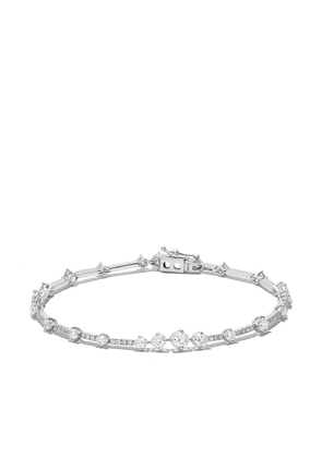 De Beers Jewellers 18kt white gold Arpeggia one-line diamond bracelet - Silver