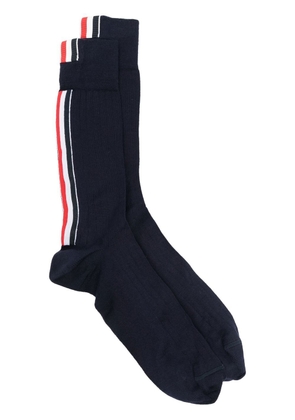 Thom Browne grosgrain loop tab socks - Blue
