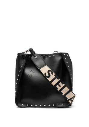 Stella McCartney Stella Logo studded shoulder bag - Black