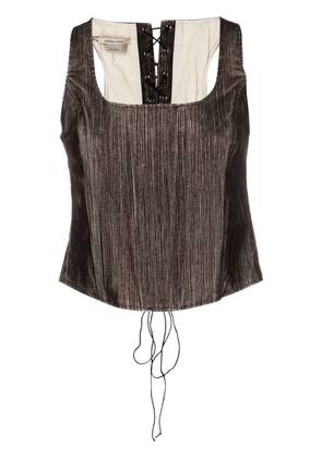 Paloma Wool rear lace-up fastening vest - Brown