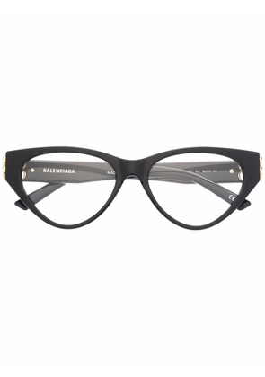 Balenciaga Eyewear Double B logo cat-eye glasses - Black