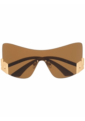 Versace Eyewear oversized frame sunglasses - Neutrals