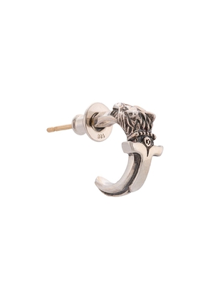 Yohji Yamamoto lion engraved earring - Metallic