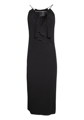 Givenchy cut-out draped midi dress - Black