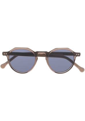 Lesca Icon round-frame sunglasses - Neutrals