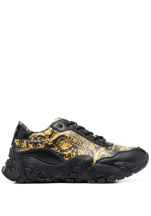 Versace Jeans Couture barocco-print low-top sneakers - Black