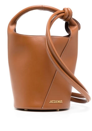 Jacquemus Le petit Tourni leather bucket bag - Brown