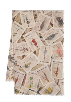 Faliero Sarti x New York Public Library Sketches scarf - Neutrals
