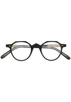 Lesca Lunetier retro frame glasses - Black