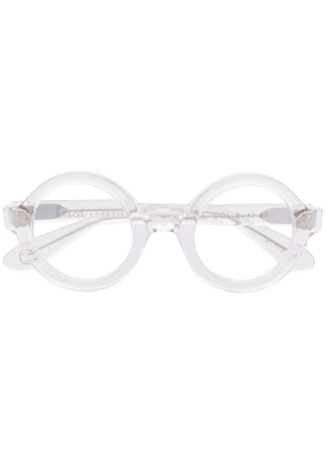Lesca Phil round-frame glasses - White
