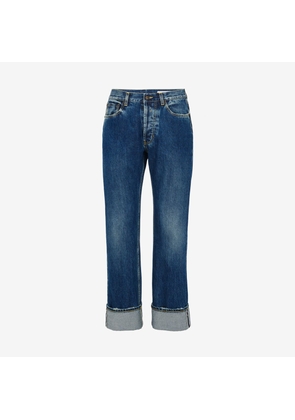ALEXANDER MCQUEEN - Turn-up Jeans - Item 781770QYAAU4211