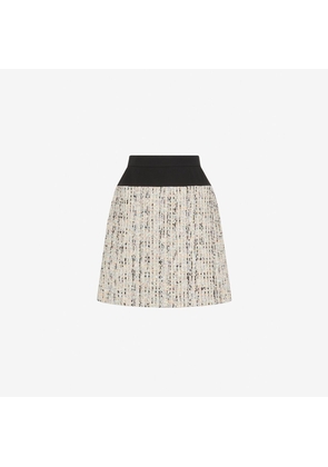 ALEXANDER MCQUEEN - Hybrid Tweed Mini Skirt - Item 779004QEAE79101