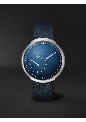 Ressence - Type 8 Mechanical 42.9mm Titanium and Leather Watch, Ref. No. TYPE 8C - Men - Blue