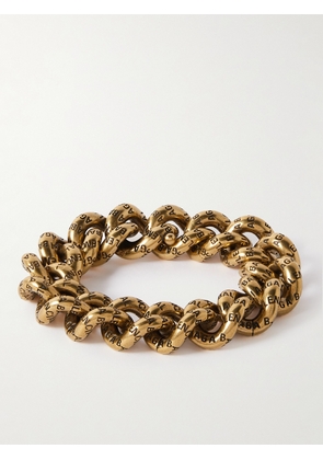 Balenciaga - Logo-Engraved Gold-Tone Bracelet - Men - Gold - S