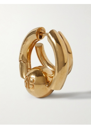 Balenciaga - Gold-Tone Single Hoop Earring - Men - Gold