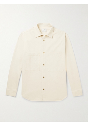 NN07 - Freddy Garment-Dyed Recycled-Cotton Twill Overshirt - Men - Neutrals - S