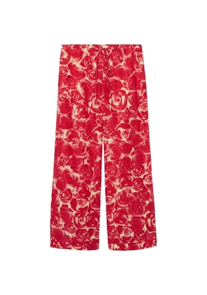 Burberry Silk Rose Trousers