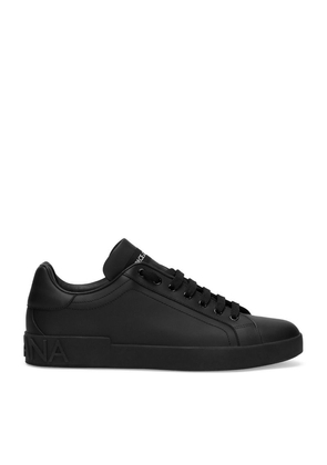 Dolce & Gabbana Leather Logo Sneakers