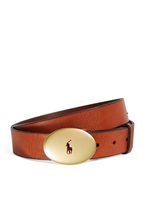 Polo Ralph Lauren Leather Oval-Buckle Belt