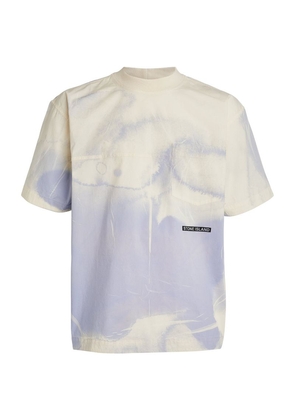 Stone Island Cotton-Blend Printed T-Shirt