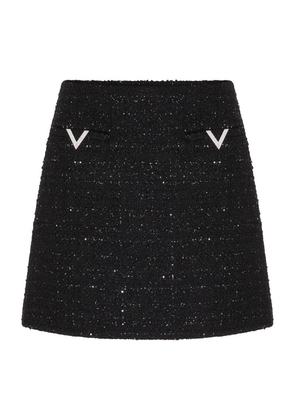 Valentino Garavani Tweed Mini Skirt