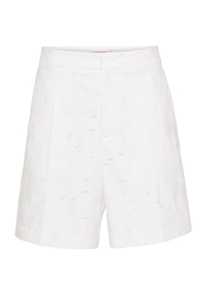 Valentino Garavani Cotton-Blend Bermuda Shorts