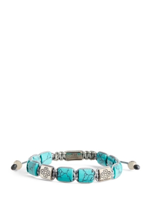 Nialaya Jewelry Turquoise Dorje Flatbead Bracelet