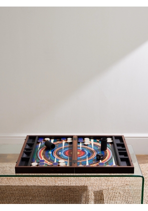 Alexandra Llewellyn - Vortex Marquetry Wood Backgammon Set - Men - Brown