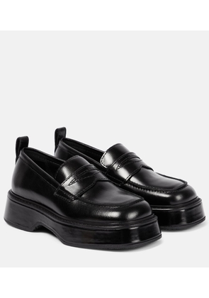 Ami Paris Leather platform loafers