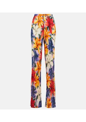 Etro High-rise straight floral pants