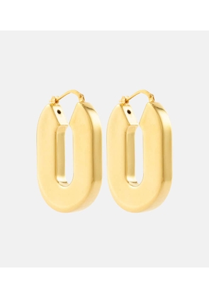 Jil Sander Logo hoop earrings