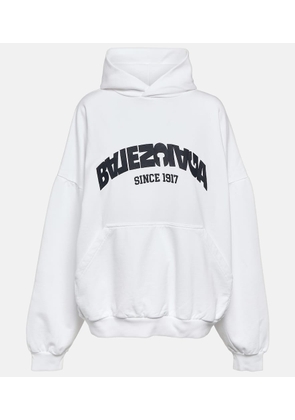 Balenciaga Logo cotton jersey hoodie