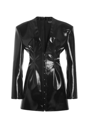 Del Core - Patent Mini Dress - Black - IT 40 - Moda Operandi