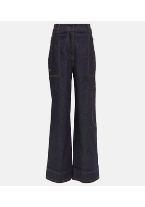 Tom Ford High-rise wide-leg jeans