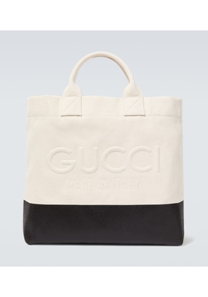 Gucci Logo canvas tote bag