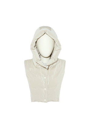 Waterproof hooded performance fabric puffer jacket bib