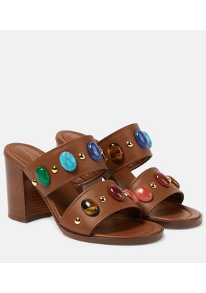 Gianvito Rossi Shanti embellished leather sandals