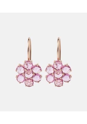 Ileana Makri Daisy Bloom 18kt rose gold earrings with sapphires