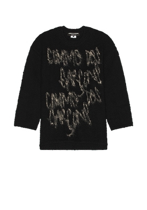 COMME des GARCONS Homme Plus Intarsia Sweater in Black - Black. Size M (also in ).