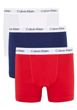 Calvin Klein Stretch-cotton Trunks - set of Three - Red - XL