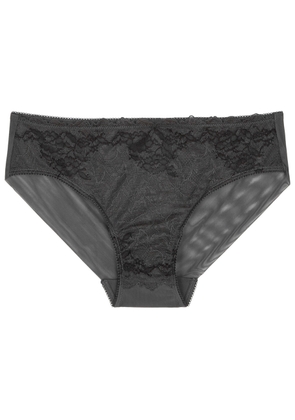 Wacoal Lace Perfection Briefs - Charcoal - M