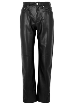 Nanushka Vinni Black Faux Leather Trousers - XS