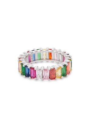 Rosie Fortescue Rainbow Embellished Ring - Silver