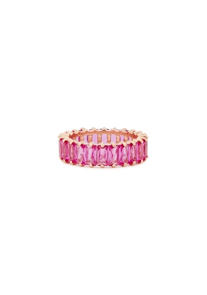 Rosie Fortescue Crystal-embellished Ring - Pink