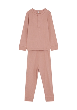 Mori Ribbed Jersey Pyjama set - Pink