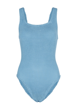 Hunza G Seersucker Swimsuit - Blue - One Size