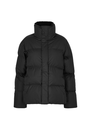Rains Quilted Rubberised Jacket - Black - S
