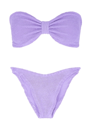 Hunza G Jean Seersucker Bikini - Lilac - One Size