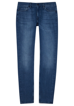7 For All Mankind Paxtyn Luxe Performance Plus+ Blue Tapered Jeans - Mid Blu - W28